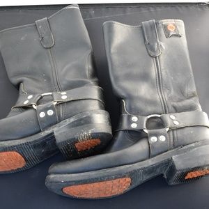 Authentic REV Gear Biker Boots - Size unknown (guessing 9.5 or 10) men - black